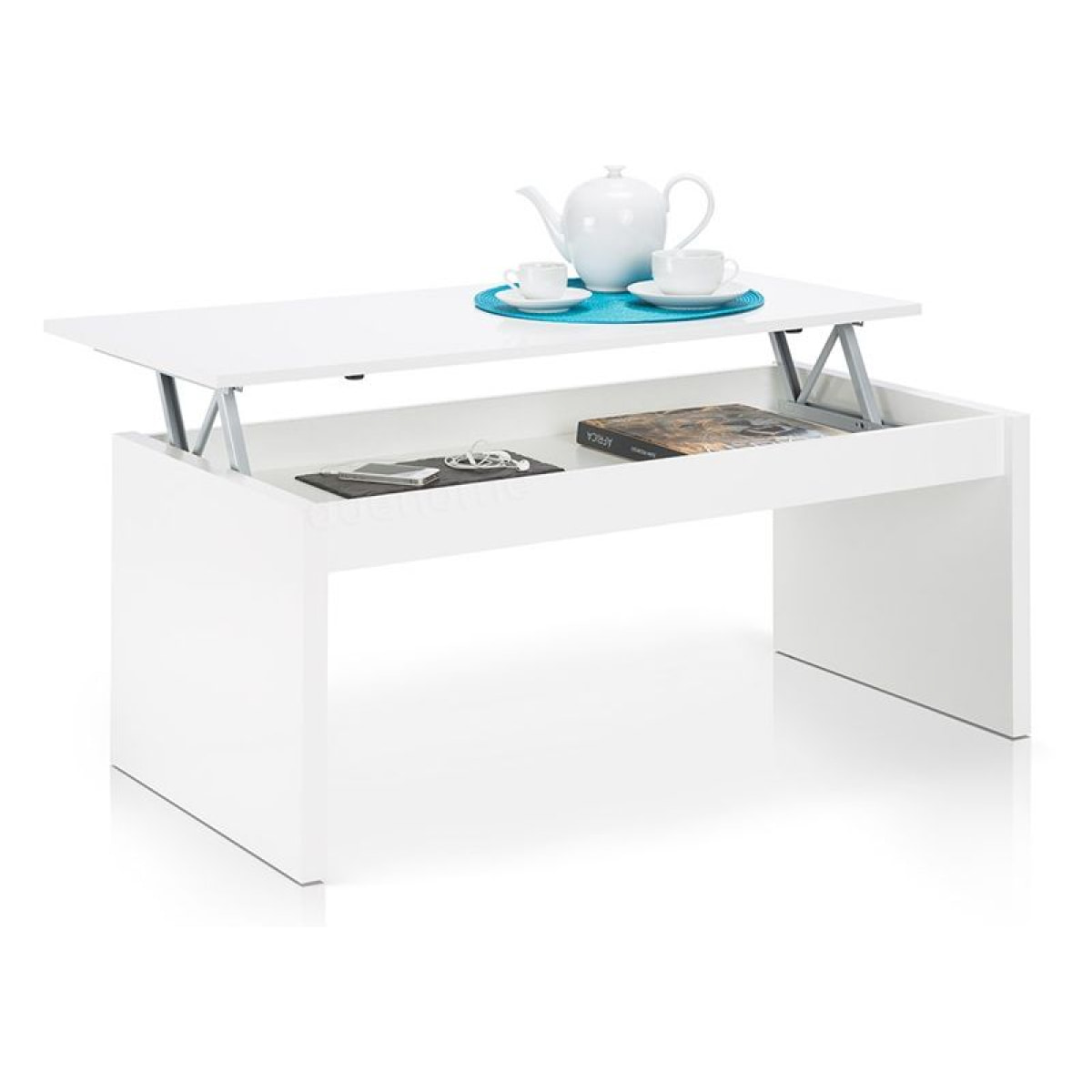 Mesa de centro elevable Zenit Blanco