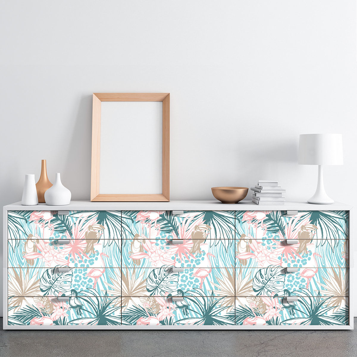 Sticker meuble tropical fatea 40 x 60 cm