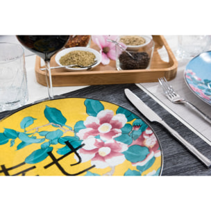 Servizio piatti 18 pezzi Excelsa – Furisode, Porcellana Multicolore