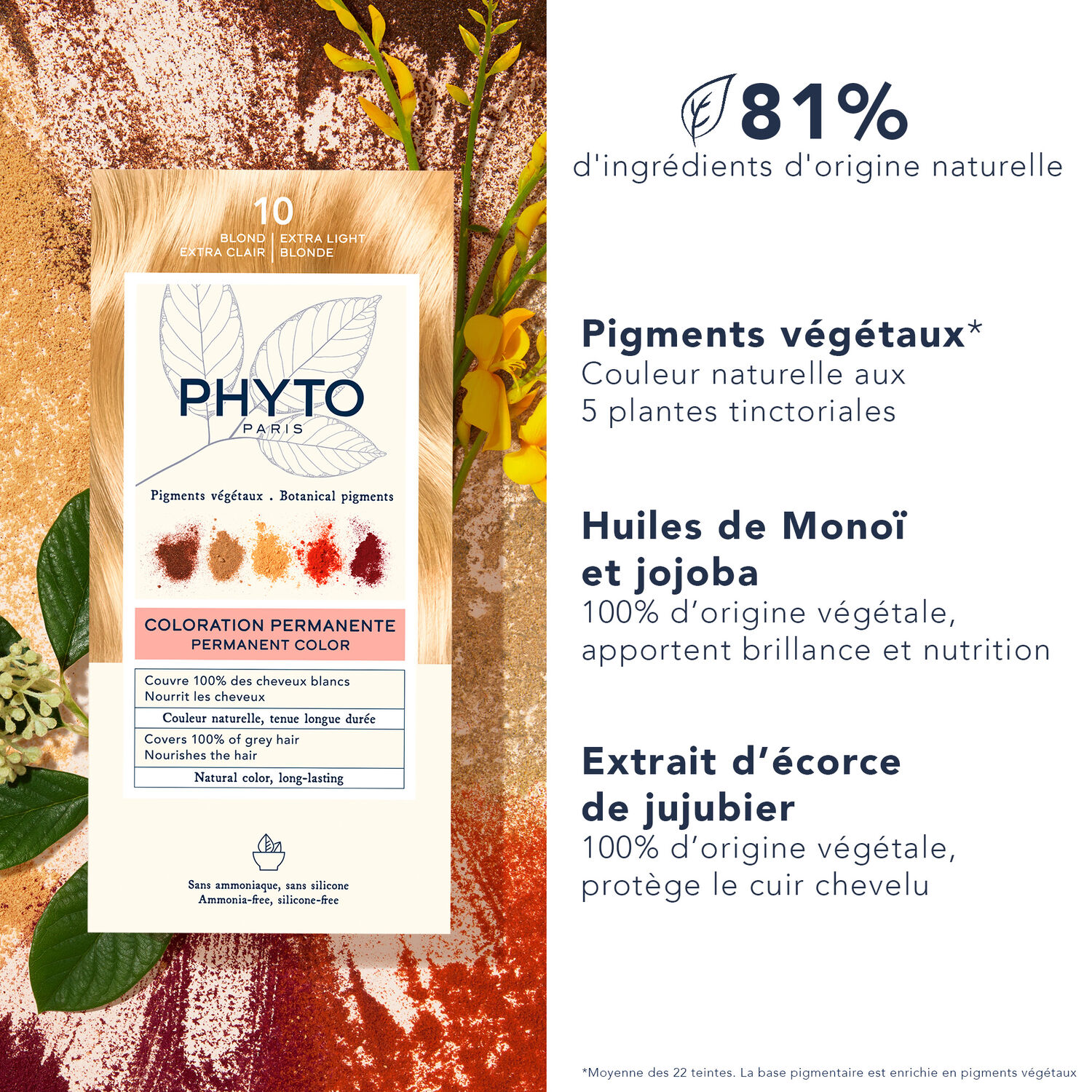 Kit Coloration - Coloration Permanente 10 Blond Extra Clair
