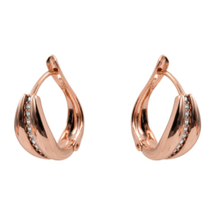 Pendientes Malorne acabado oro rosa 18k