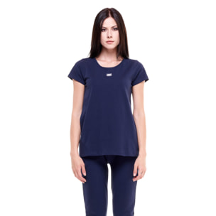 T-shirt da donna maniche corte girocollo Basic