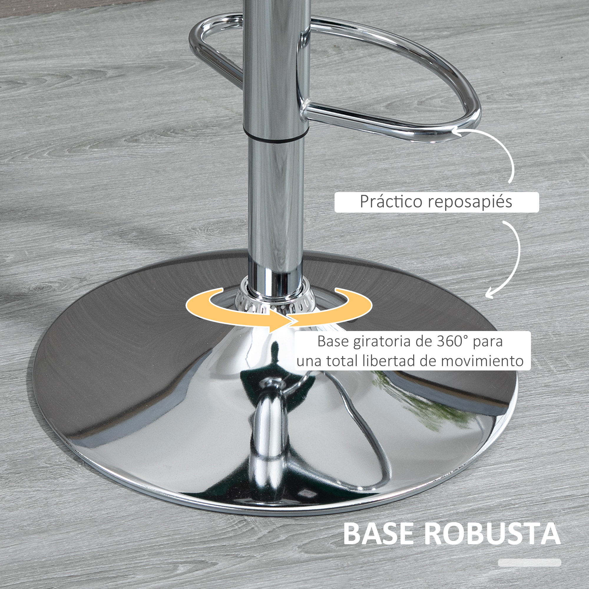 Conjunto de 2 Taburetes de Bar con Altura Regulable y Asiento Giratoria y Mesa de Bar con Estantería de 4 Niveles para Salón Comedor Cocina 41x51x97-117 cm 115x50x102,7 cm Blanco y Gris