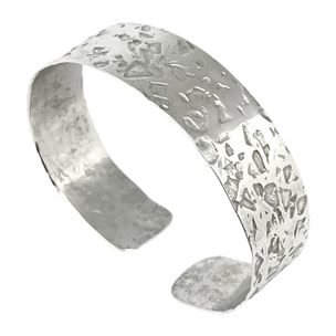 Pulsera brazalete Alunizaje Pícolo en latón plata 10µ