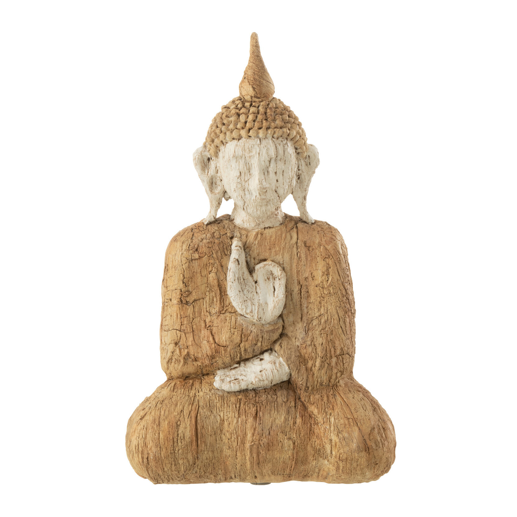J-Line figurine Bouddha Assis - polyrésine - naturel/beige - small
