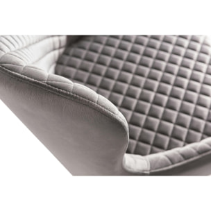 Chaise en velours gris (lot de 2) ARLINGTON