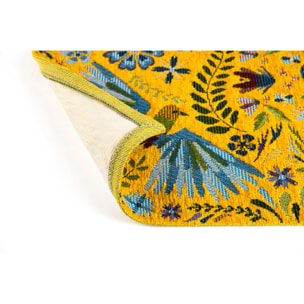 Tappeto Excelsa Mexican Flowers in poliestere e cotone 45x75 cm multicolore