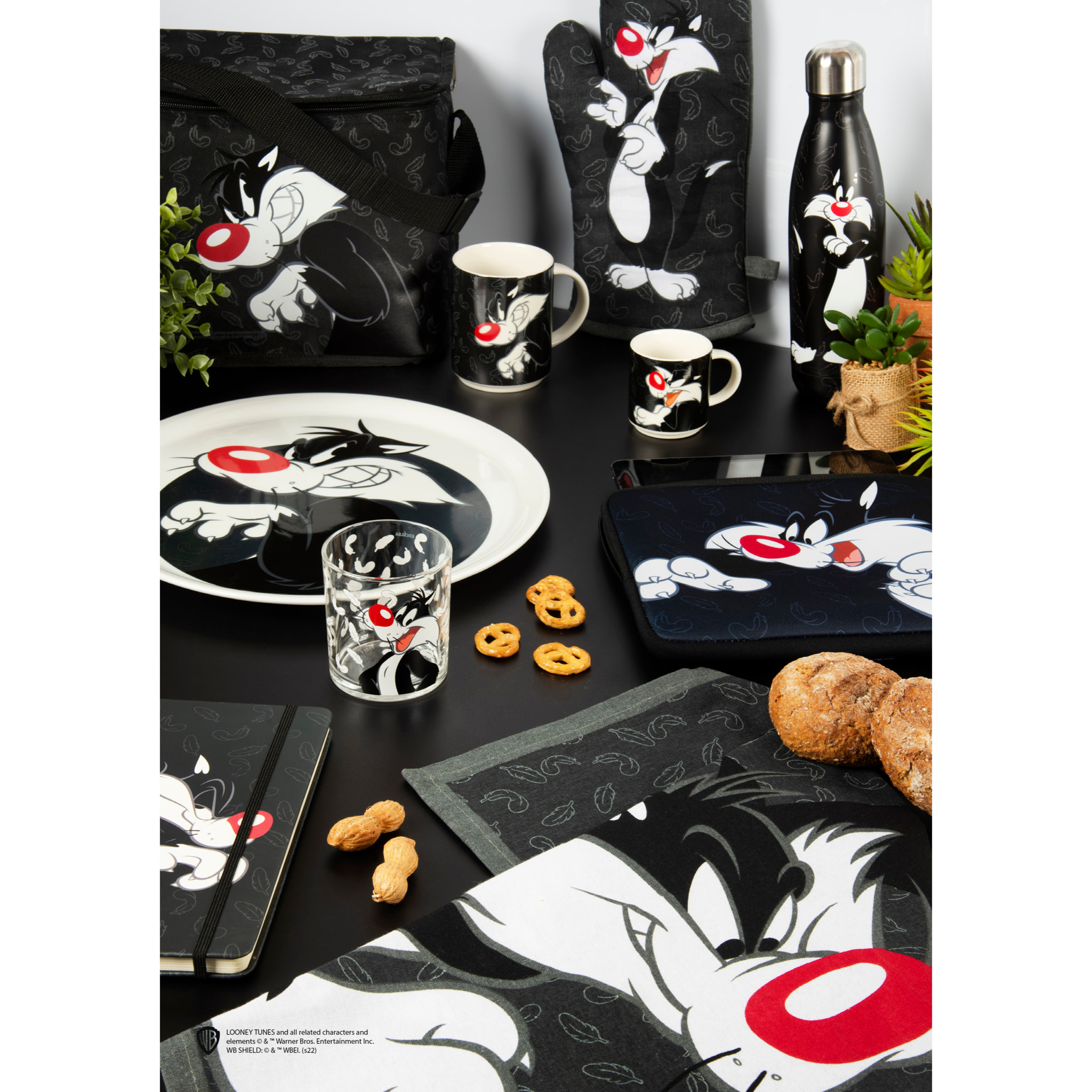 Borsa termica 10 L Excelsa – Looney Tunes, Poliestere Nero Sylvester