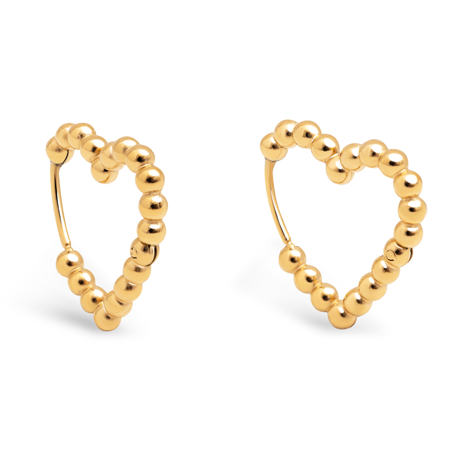 Orecchino Cora Dots in Acciaio Placcato Oro