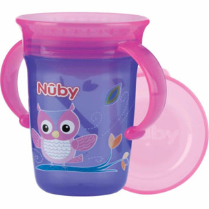 Nuby Tazza con manici 360 Wonder Cup Viola 240ml unisex Nuby