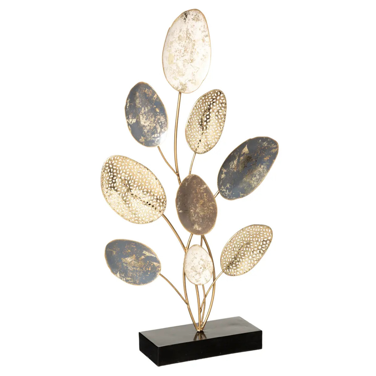 Feuille déco Eléna H.53cm métal