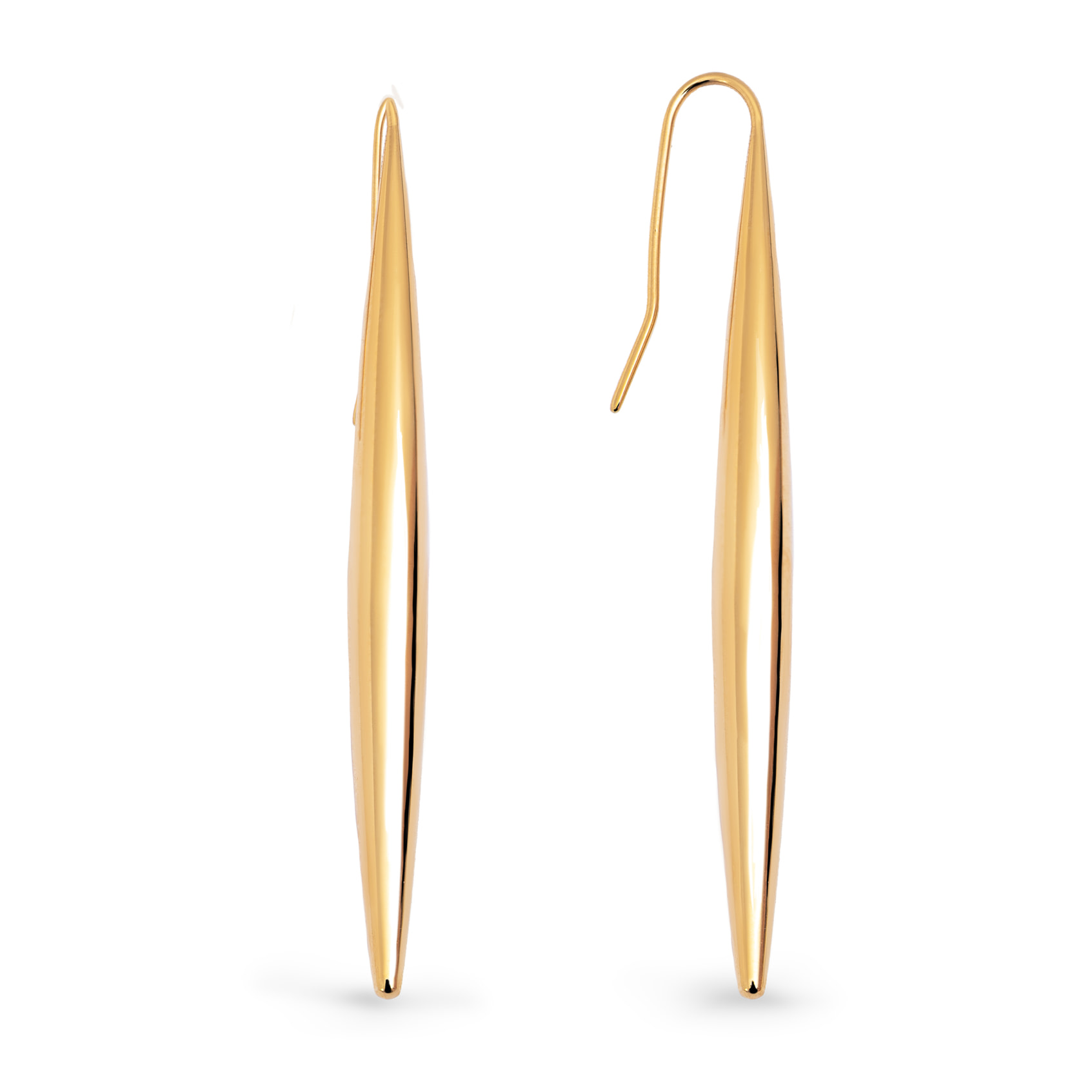 Orecchino Irati  in Acciaio Placcato Oro