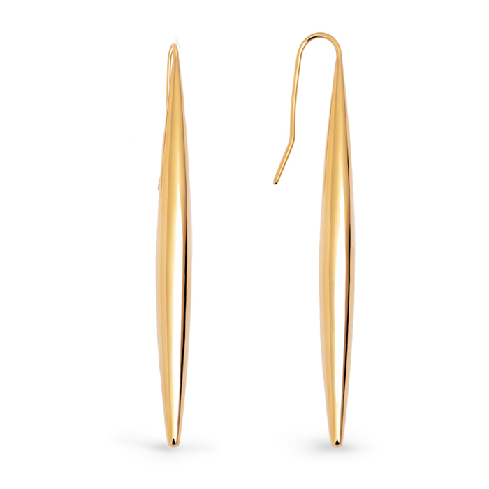 Orecchino Irati  in Acciaio Placcato Oro