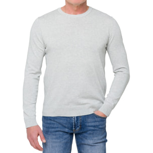 Suéter cuello redondo Hot Buttered algodón Lembar gris