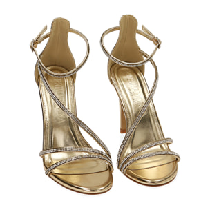 Sandali oro-giallo laminati