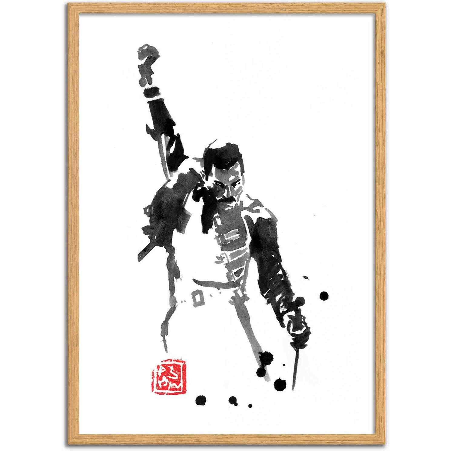 Affiche - Freddy Mercury - Pechane Sumie