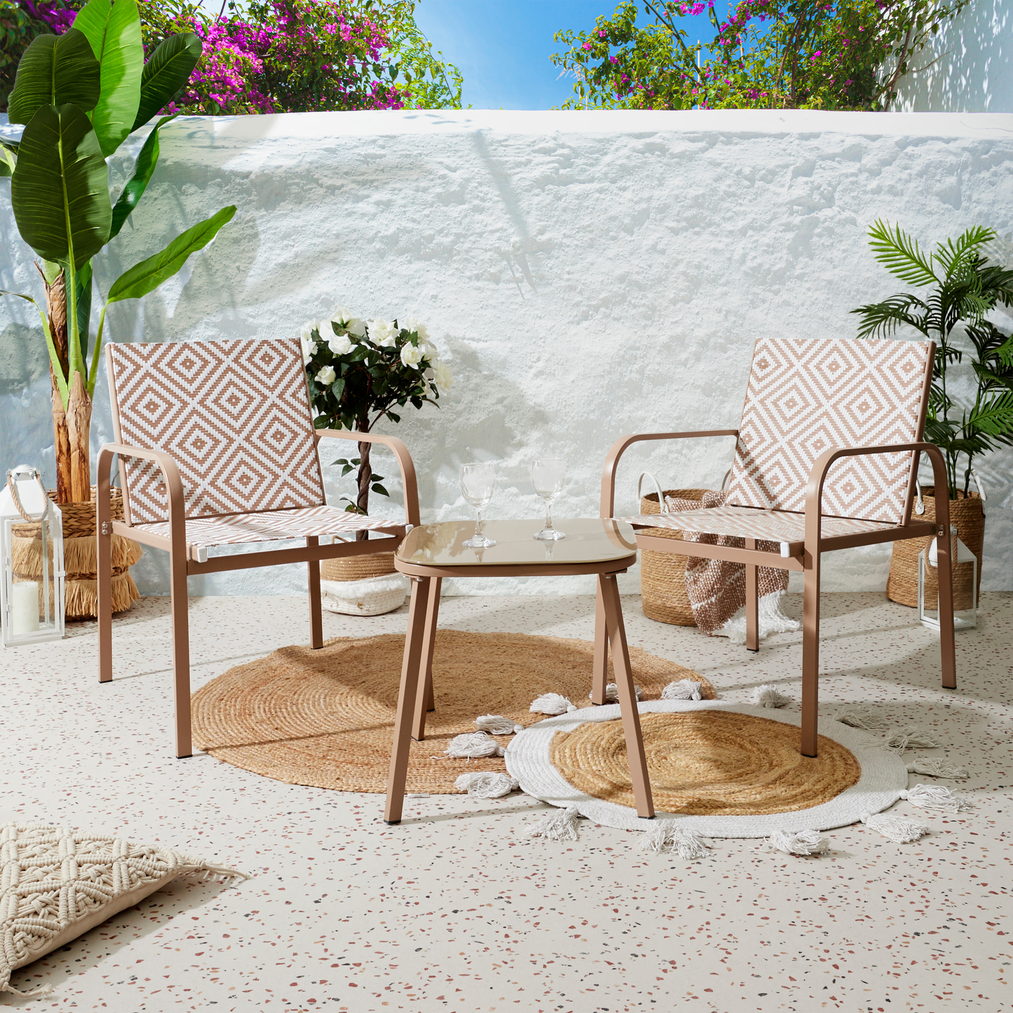 Salon De Jardin Mexico Beige