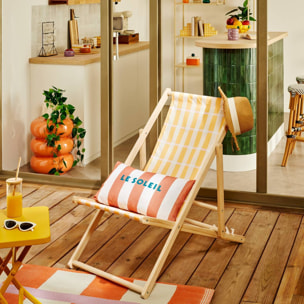 Table d'appoint Stoneto orange 35x35x43cm