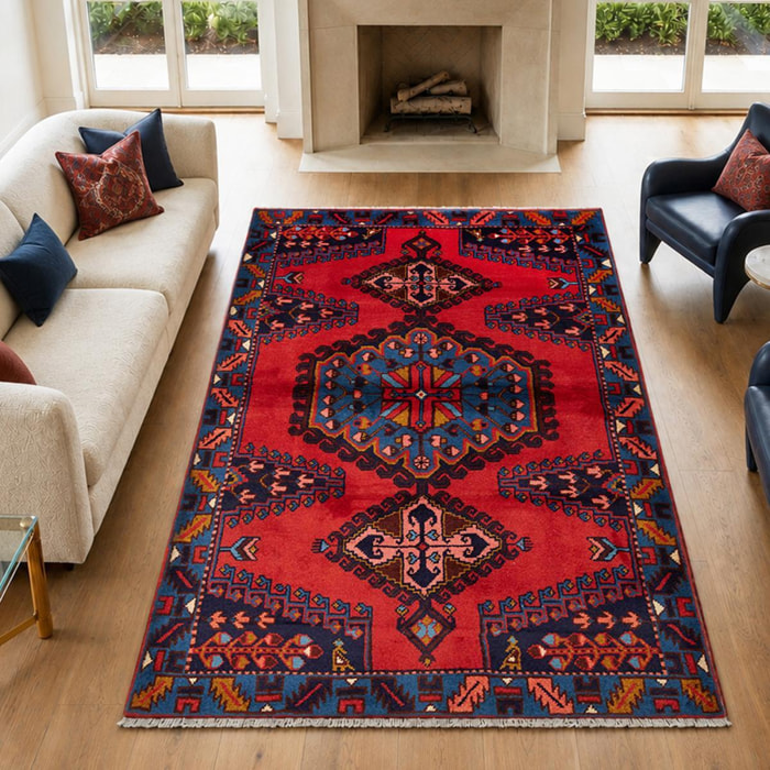 Tapis d'orient, motif oriental authentique, noué main, EVOM