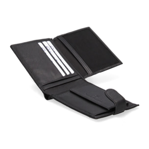 Portafoglio uomo in vera pelle - Modello False - Sfoderato - 12.0 x 9.5 x 2.0 cm
