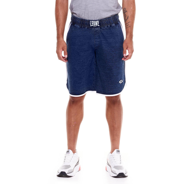 Shorts de hombre con lavado denim índigo
