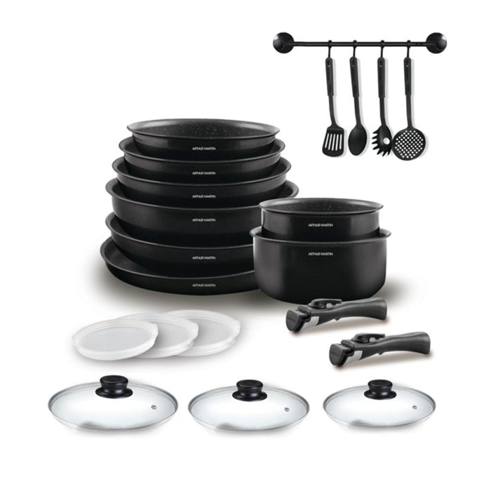 AM. Batterie 20 pcs Noir Mat