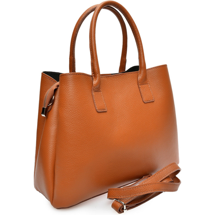 Borsa a mano Anna Luchini Cammello