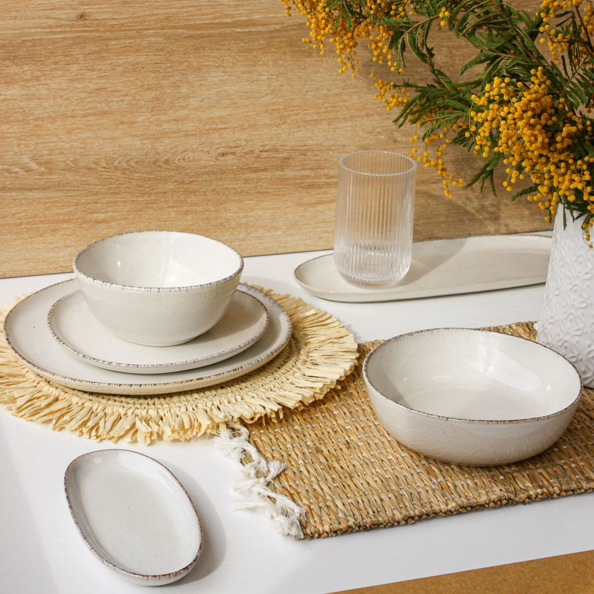 Service de table 32 pièces, COTON