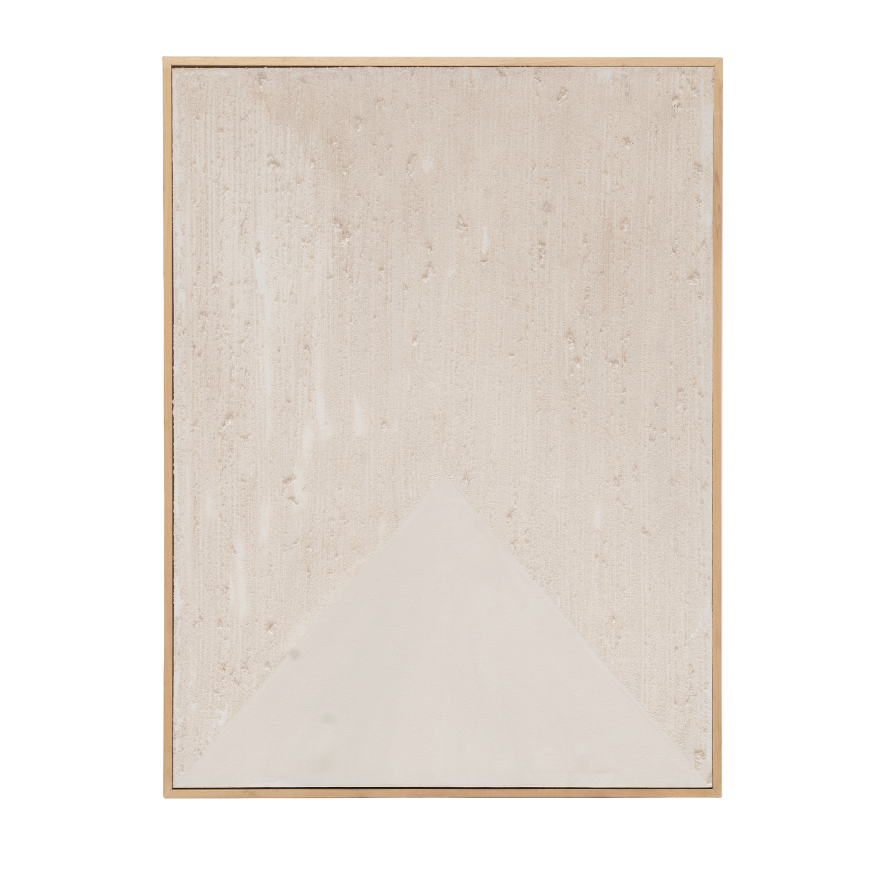 Tableau beige décoratif sur toile de coton avec cadre en bois peint à la main à la peinture à l'huile en différentes tailles