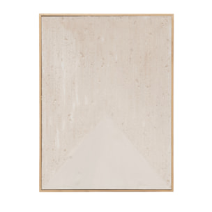Tableau beige décoratif sur toile de coton avec cadre en bois peint à la main à la peinture à l'huile en différentes tailles