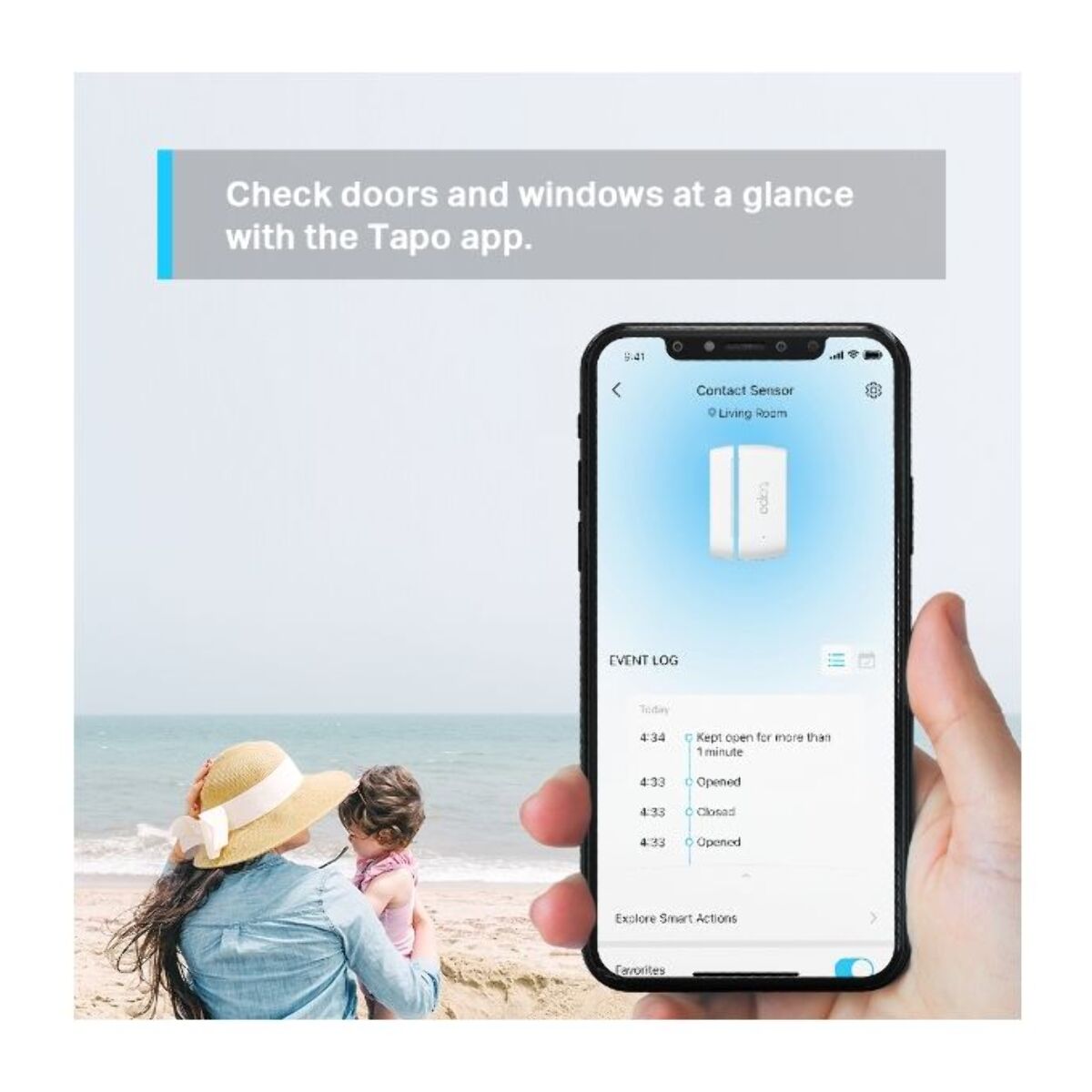Détecteur d'ouverture TP-LINK pour alarme TAPO