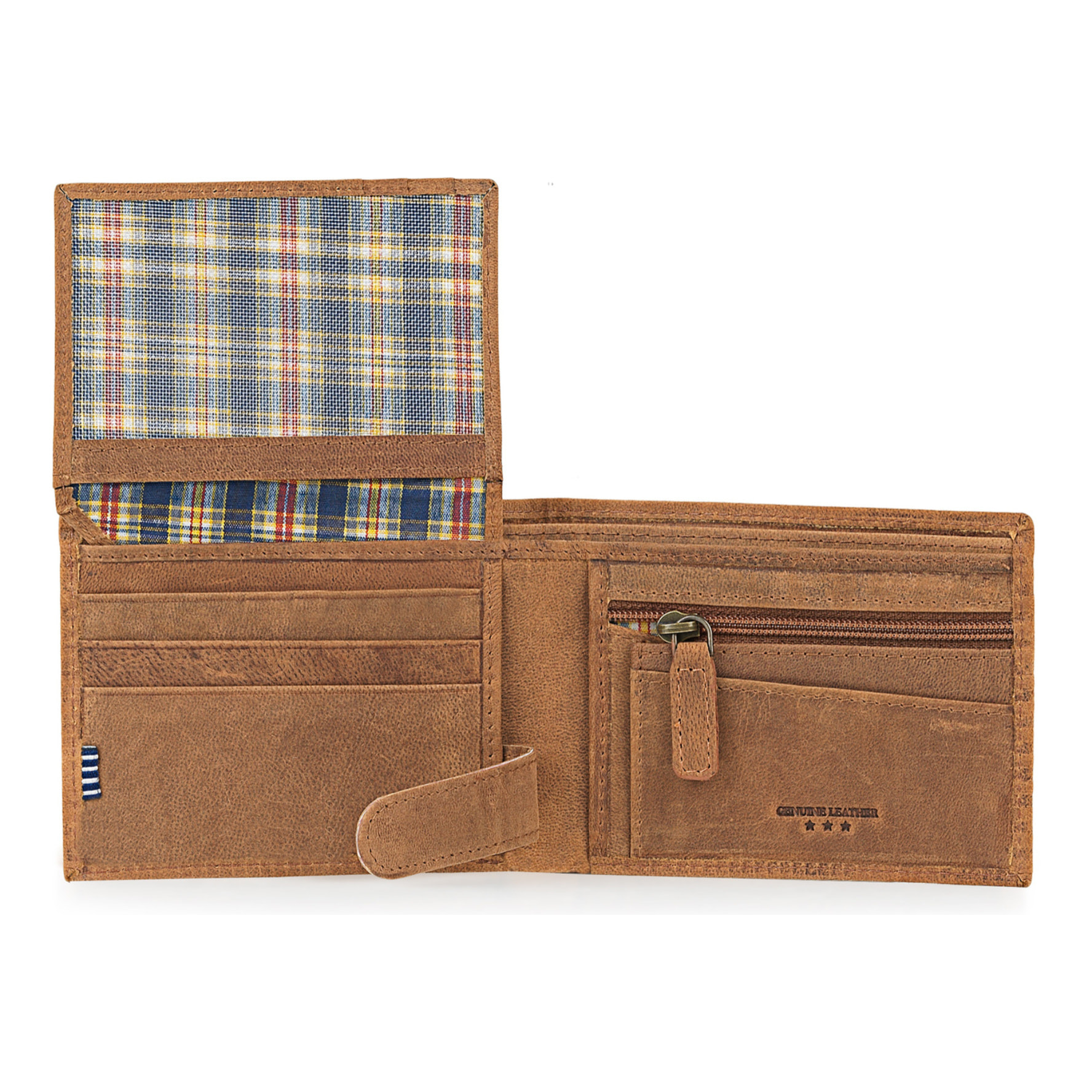 Cartera Primer De Piel Marron