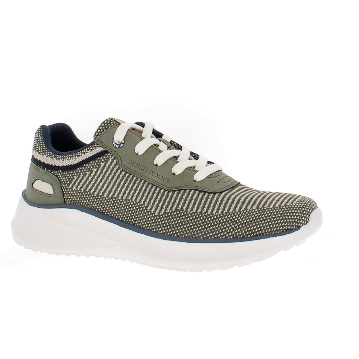 Armata di Mare Scarpe Uomo Sneakers Casual Comfort con Soletta Rimovibile in Memory Foam AMU SS23L347 Khaki