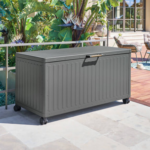 Coffre de rangement "Edenio" graphite L 182,2 x 78 x 89,4cm en aluminium