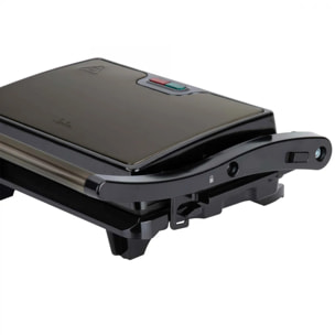 Parrilla eléctrica grill JATA JEGR1106 con placas lisas (22,5 x 14,6 cm) antiadherentes. 750 W