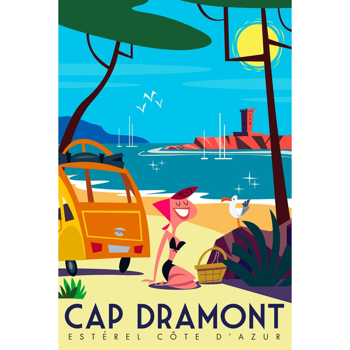 Tableau cap dramont Tableau alu Dibond