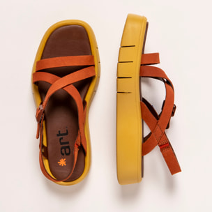 Sandalias 1853 NOBUCK DARK ORANGE/ MALAGA color Dark orange