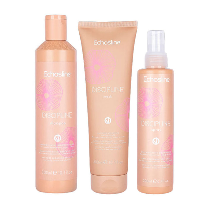 ECHOSLINE Kit Discipline Shampoo 300ml + Mask 300ml + Spray 200ml