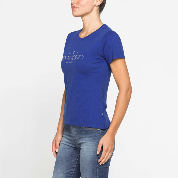 T-SHIRT IN JERSEY SLUB CON STAMPA