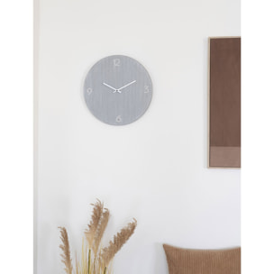 Orologio da parete Ravenna in MDF grigio chiaro con movimento silenzioso ø40 cm