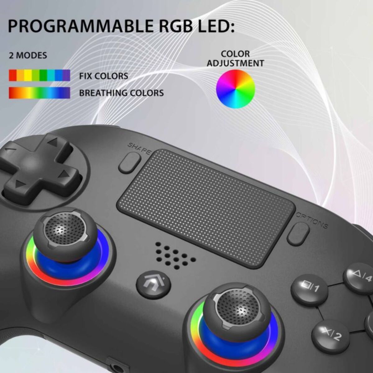 Manette SUBSONIC noire pour PS5