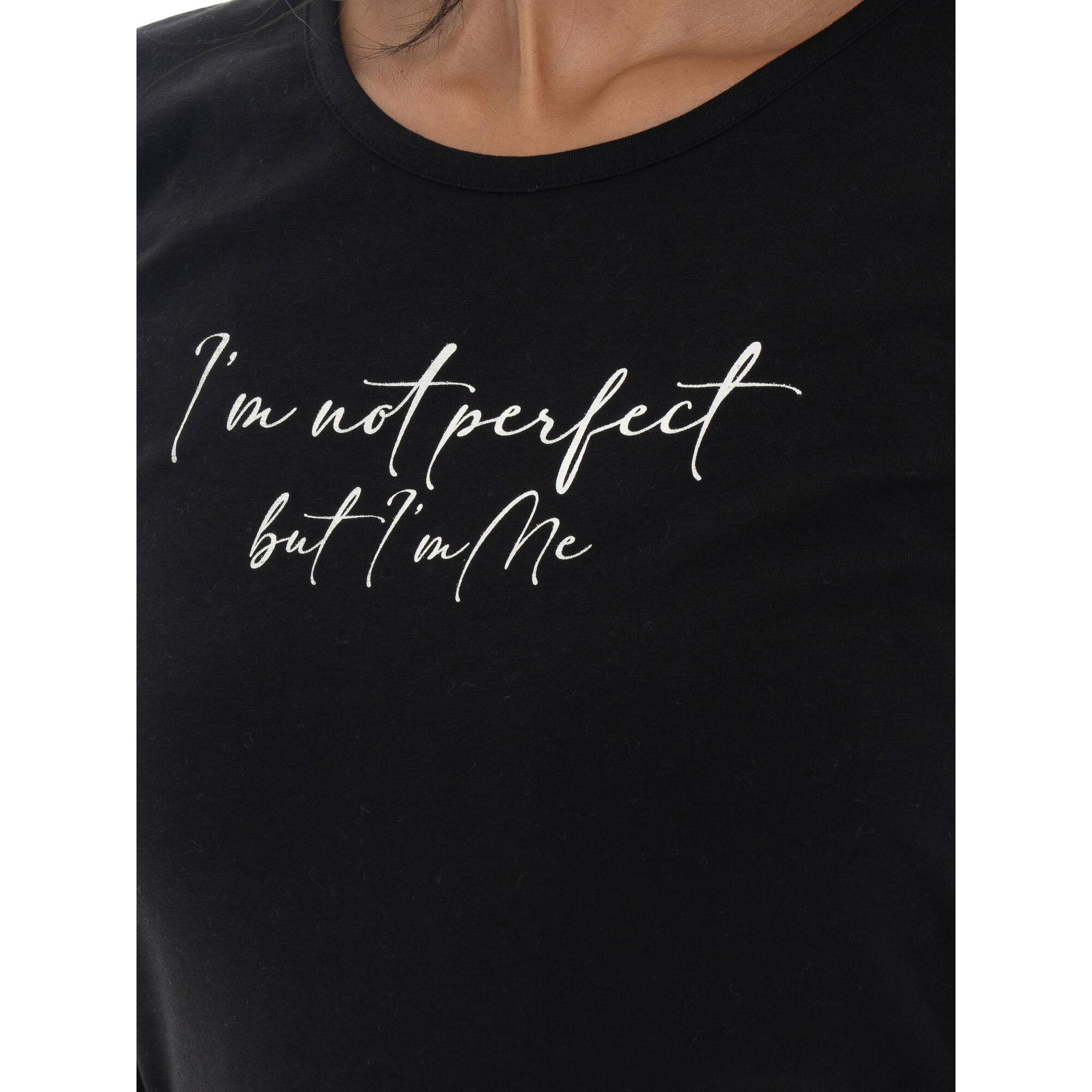 Camiseta de algodón elástico con mangas 3/4 para mujer Leone 1947 Braid