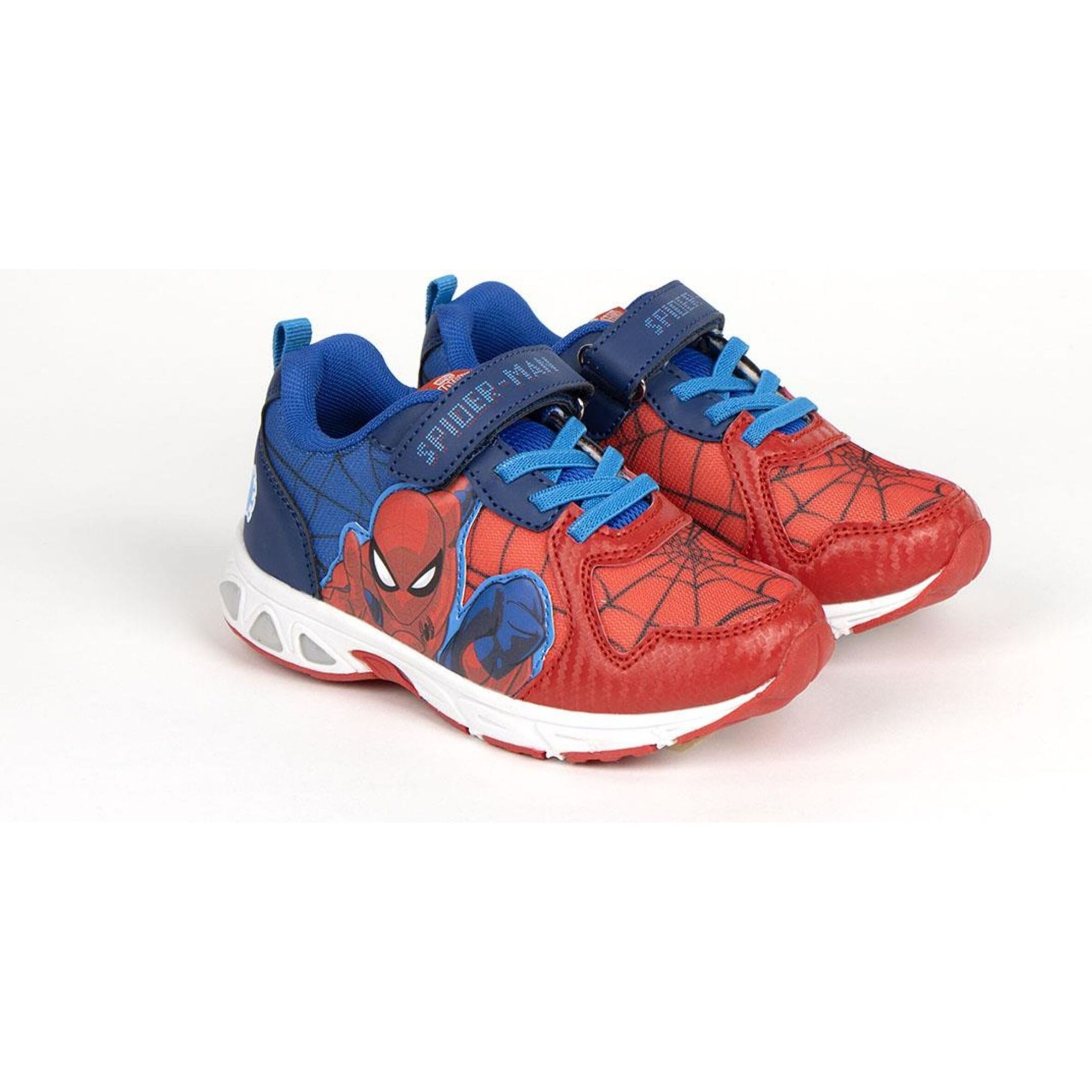 Deportiva Suela Tpr Con Luces Spiderman