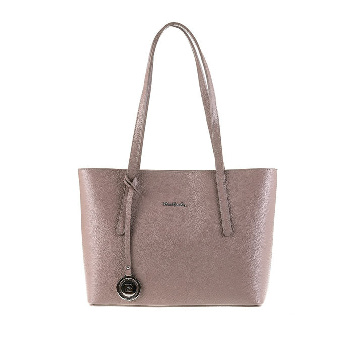 Borsa a spalla da donna Made in Italy - Modello Elowen Lux - 100% pelle - 38.0 x 25.5 x 12.5 cm