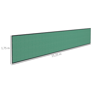 Brise-vue toile 160 g/m² renforcée avec attaches et œillets dim. 15,25L x 1,75H m