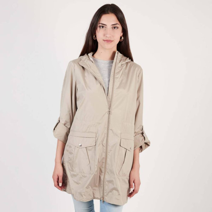 Chubasquero > Cortavientos Mujer de la marca GEOX  modelo W DANDRA PARKA Beige