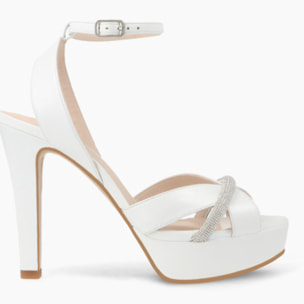 SANDALIAS DE NOVIA BLANCAS TAINOA