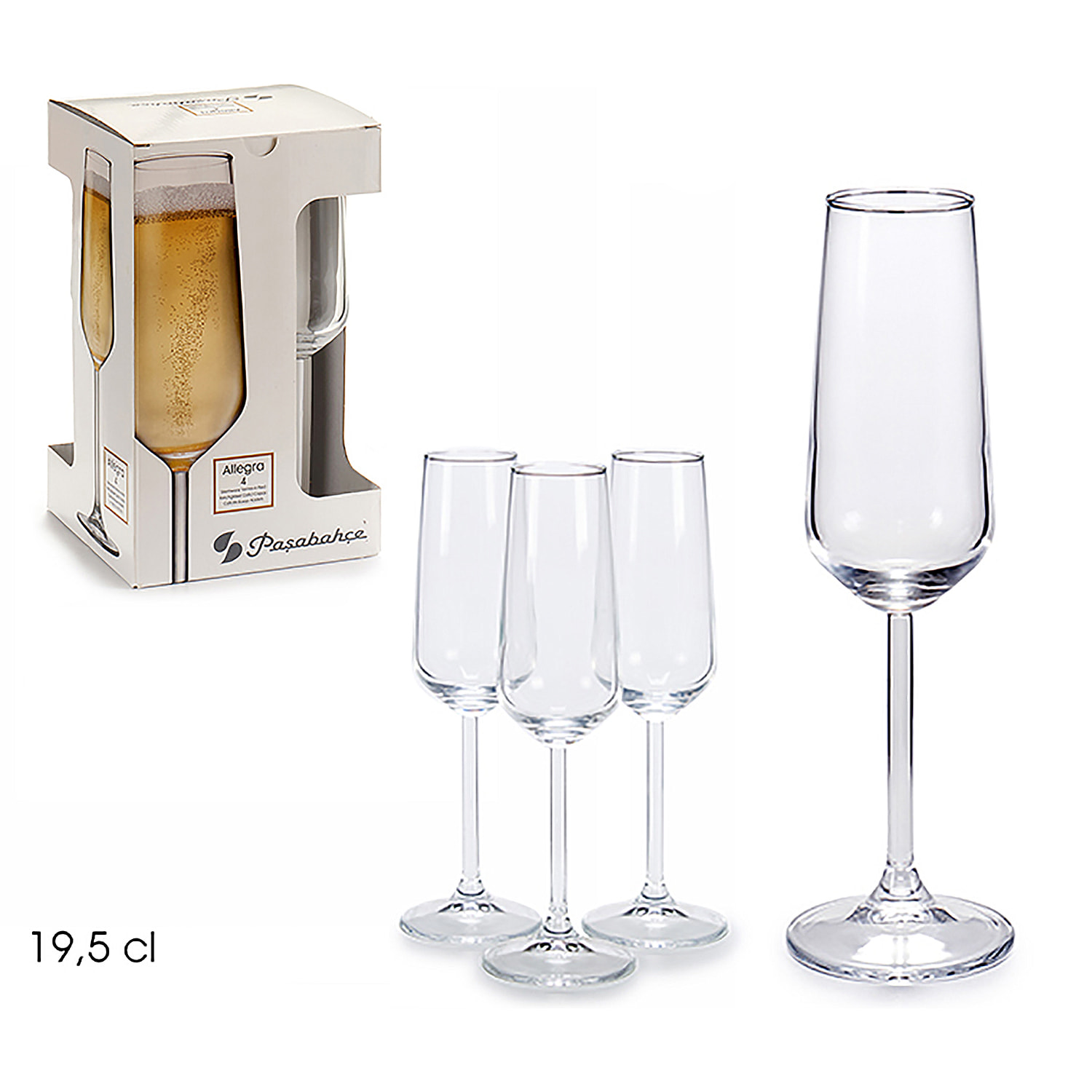 Set di 4 bicchieri 195 cc.