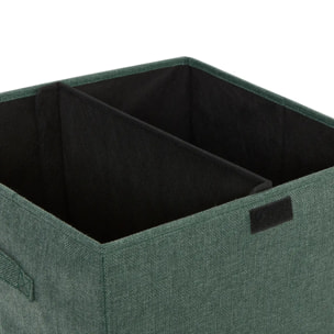 Corbeille à linge Colorama rectangulaire pliable 74L vert