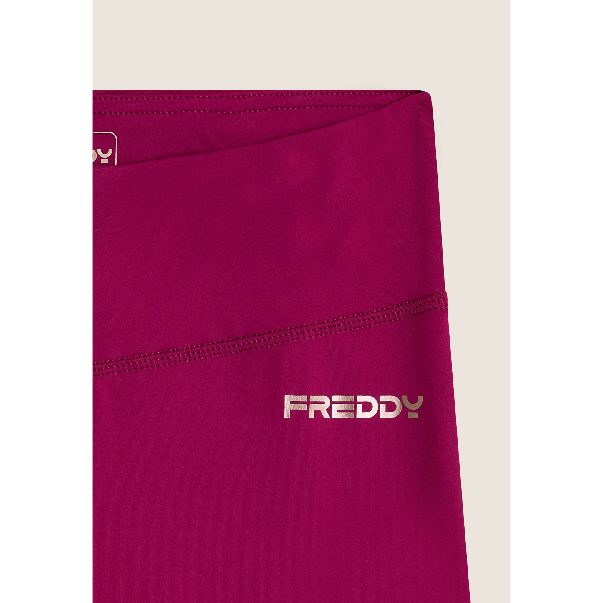 Leggings in tessuto quick dry vita alta con fondo a zampa